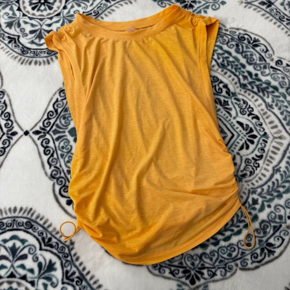 Free People Movement Tempo Sport Mode Muscle Tee Sz Small Orange